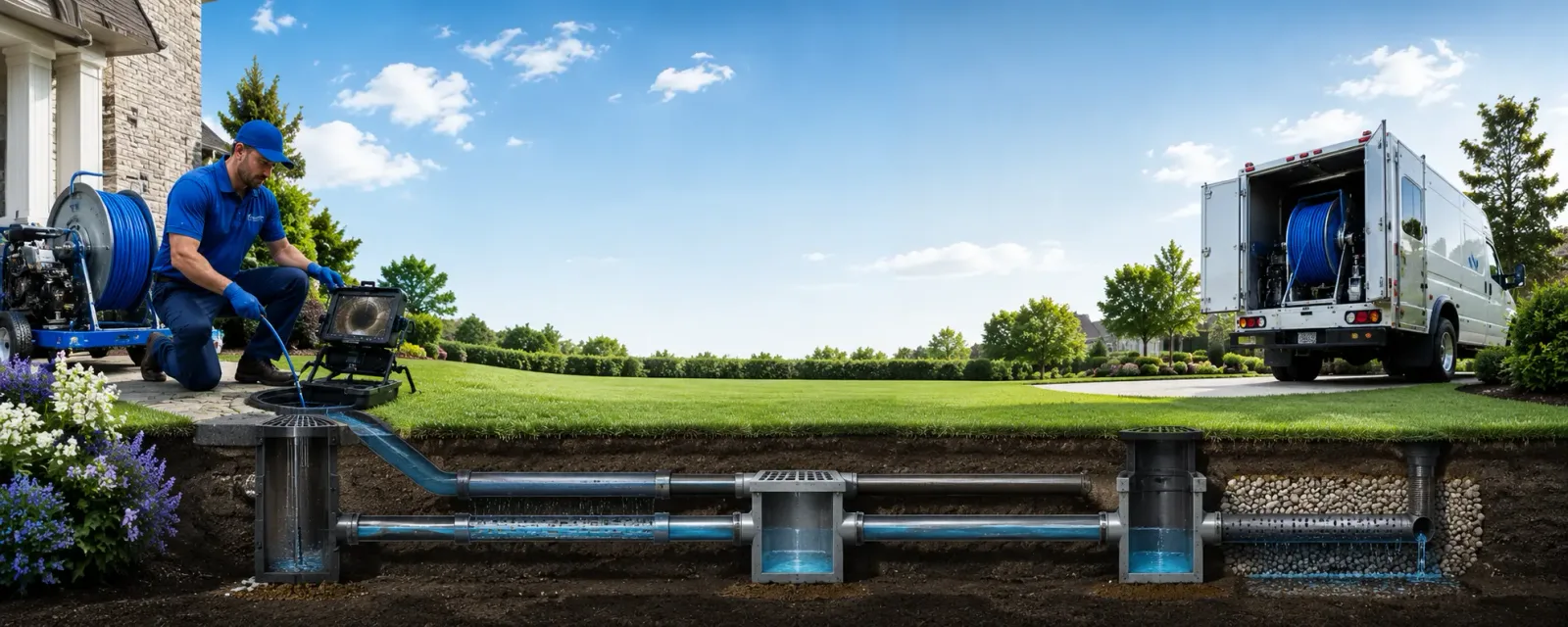 Outdoor drain cleaning information for Mineral Springs, NC